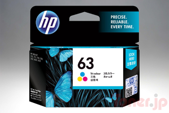 HP63 (F6U61AA) カラー インクカートリッジ 純正