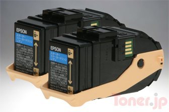 Toner.jp】エプソン LPC3T31CPV 環境推進トナー (シアン2本パック) (M