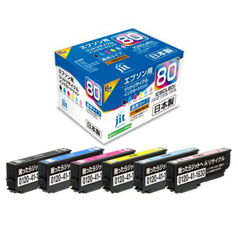 Toner.jp】エプソン IC6CL80L (増量6色パック) インクカートリッジ