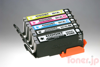 Toner.jp】CANON BCI-351(BK/C/M/Y)+BCI-350 インクタンク (標準) 純正