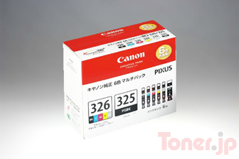 Toner.jp】CANON BCI-326(BK/C/M/Y/GY)+BCI-325 マルチパック インク 