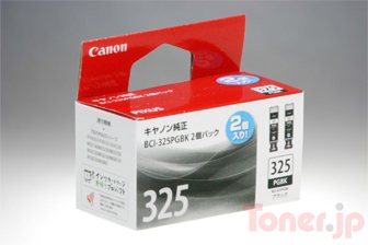 Toner.jp】CANON BCI-325PGBK (ブラック) インクタンク 純正 (2個
