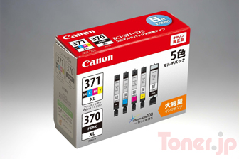 最終決算事務/店舗用品Toner.jp】CANON BCI-371XL(BK/C/M/Y)+BCI-370XL マルチパック (大容量