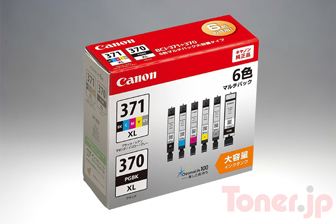 Toner.jp】CANON BCI-371XL(BK/C/M/Y/GY)+BCI-370XL マルチパック (大 
