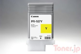 CANON PFI-107Y (染料イエロー) インクタンク 純正