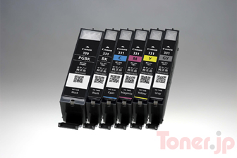 Toner.jp】CANON BCI-331(BK/C/M/Y/GY)+BCI-330 マルチパック 純正 