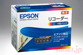 【純正品 黒増量】EPSON インクカートリッジ RDH-4CL 4色パック