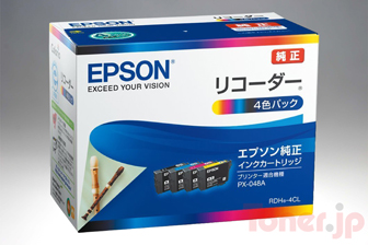 Toner.jp】エプソン RDH-4CL (4色パック) インクカートリッジ 純正