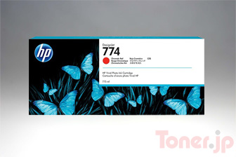 Toner.jp】HP774 (P2W02A) クロムレッド インクカートリッジ 純正