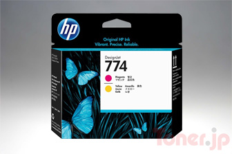 Toner.jp】HP774 (P2V99A) (マゼンタ/イエロー) プリントヘッド 純正