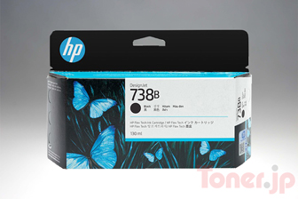 Toner.jp】HP738B (498P2A) (ブラック) インクカートリッジ 純正