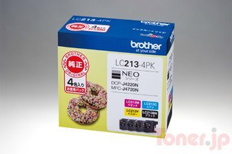 Toner.jp】ブラザー LC213-4PK (お徳用4色パック) インクカートリッジ